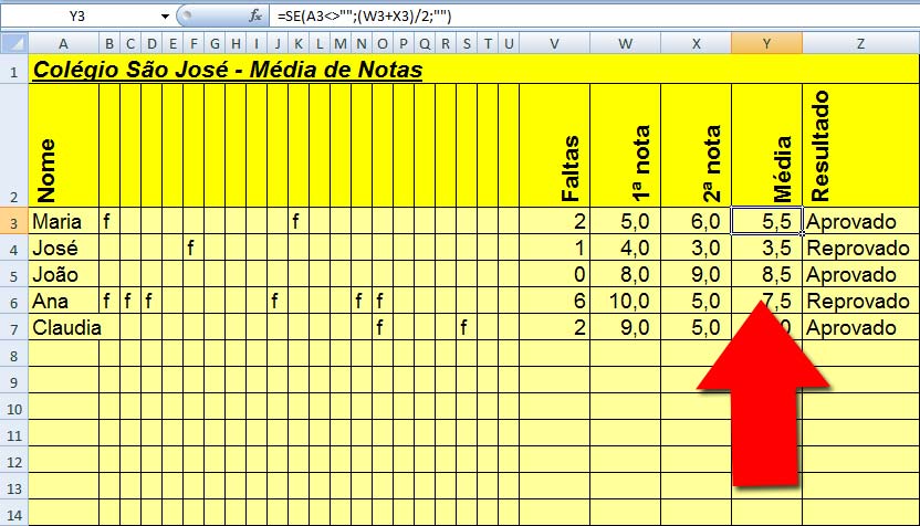 O que faz o Excel -  - Coluna