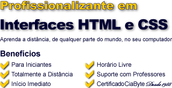 Curso de Interfaces HTML/CSS a Distância Online