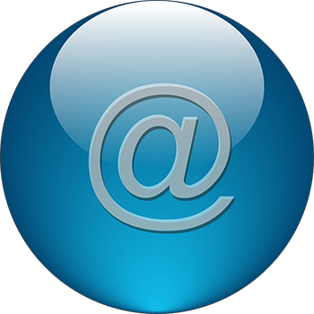 arroba, símbolizando um e-mail