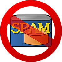 Placa de proibido spam
